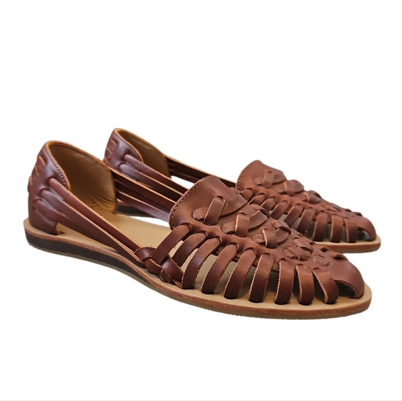 Nisolo Shoes - Nisolo Huarache Women's Brown Leather Sandals 6.5
